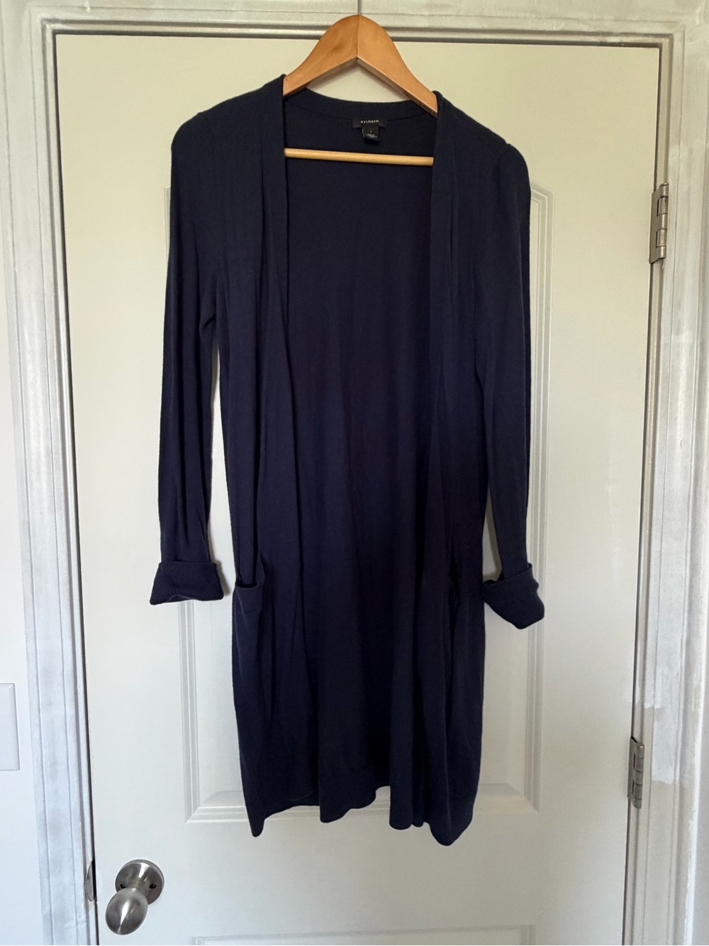 Halogen Navy Knit Cardigan